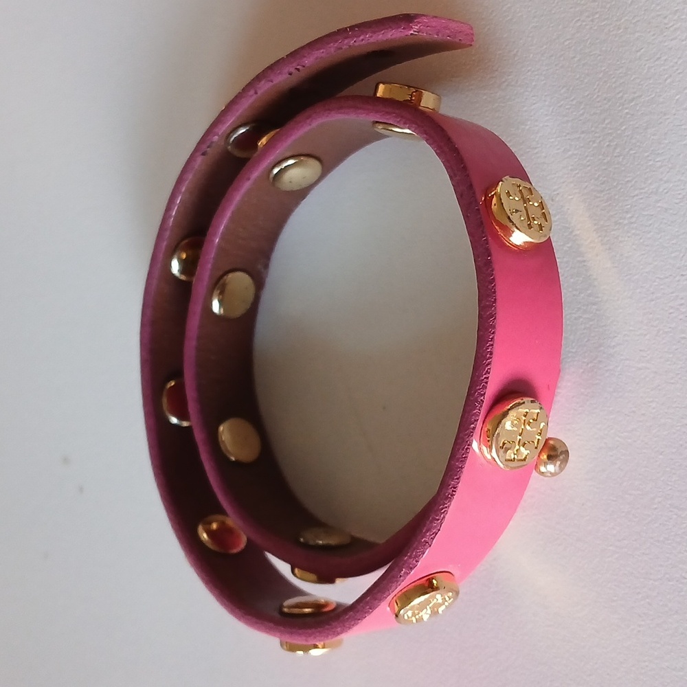 Tony Burch Double Wrap Logo Stud Bracelet